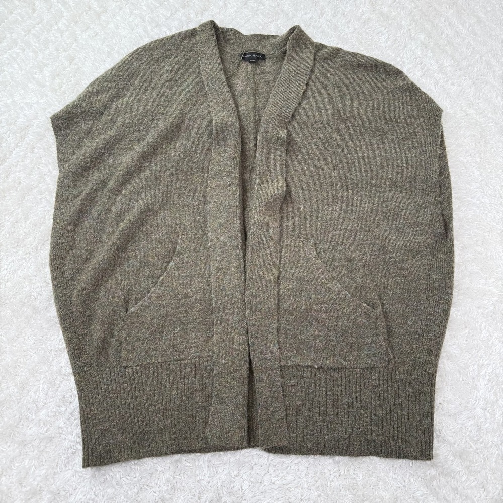Banana Republic Sweater Womens Medium Large Cardigan Wool Cocoon Pockets Pullove - Picture 1 of 12
